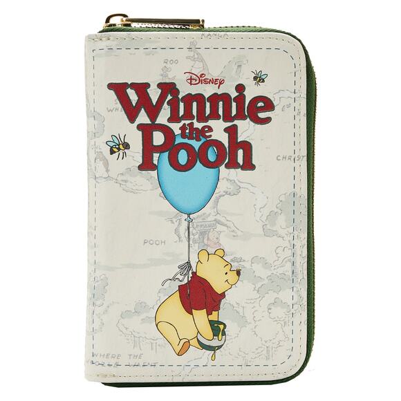 Disney Loungefly Winnie the Pooh Classic Book Cover Zip Around Wallet - Picture 1 of 4